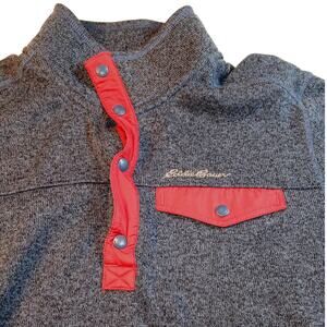 Eddie Bauer Mens Blue w/Red Accents Convector Pullover - Size XL